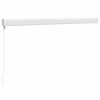 vidaXL Uttrekkbar markise kremhvit 3,5x2,5 m stoff og aluminium