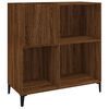 vidaXL Hifi-benk brun eik 84,5x38x89 cm konstruert tre
