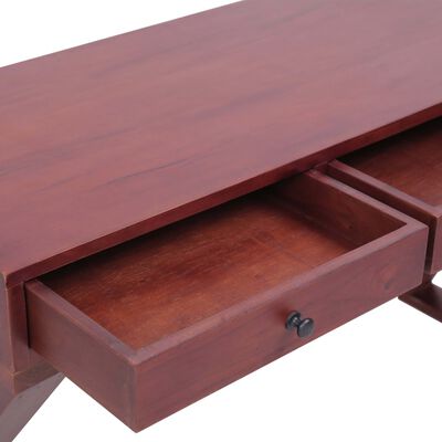 vidaXL Databord brun 115x47x77 cm heltre mahogni