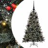vidaXL Kunstig juletre med 150 LED gr&oslash;nn 120 cm PVC og plast og st&aring;l
