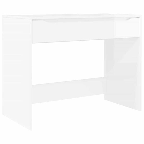 vidaXL Skrivebord H&oslash;yglanset hvit 100 x 50 x 78 cm Konstruert tre