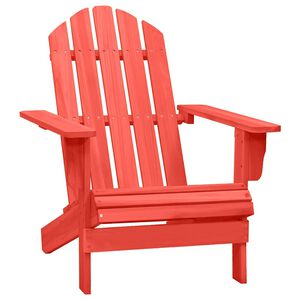 vidaXL Adirondack hagestol heltre gran r&oslash;d
