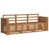 vidaXL Sofasett 3 stk. Naturlig Solid akasietre