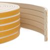 vidaXL Selvklebende vindusforsegling Hvit 15 x 8 mm 50 m EPDM Skum