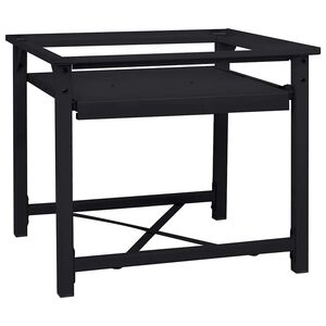 vidaXL Vaskemaskin Pedestal Svart 60 x 56 x 52 cm St&aring;l
