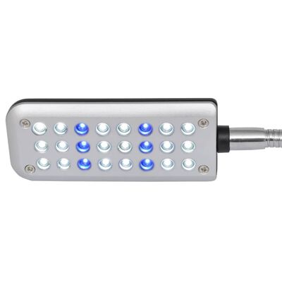 LED Akvarielampe 24 LED Blå og Hvit