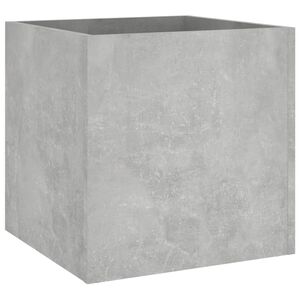 vidaXL Plantekasse betonggr&aring; 40x40x40 cm konstruert tre