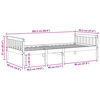 vidaXL Barneseng uten madrass 90x200 cm heltre furu