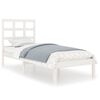 vidaXL Sengeramme hvit heltre 100x200 cm