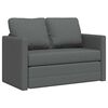 vidaXL Sammenleggbar Sofa seng M&oslash;rkegr&aring; 112 x 60 x 55 cm stoff