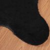 vidaXL Kunstpels Kanin Teppe Olite Svart 60 x 90 cm Polyester