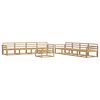 vidaXL Utend&oslash;rs sofa-sett 9 pcs Hvit 79 x 79 x 37 cm Solid akasietre