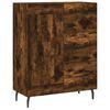 vidaXL Highboard r&oslash;kt eik 69,5x34x180 cm konstruert tre