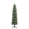 vidaXL Kunstig juletre med 300 LED grønn 180 cm PVC og stål og plast