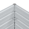 vidaXL Høybed 240x80x77 cm galvanisert stål sølv