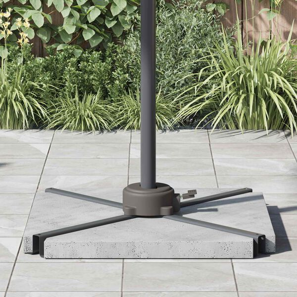 vidaXL Parasollfot s&oslash;lv 23 x 14 x 6 cm