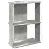 vidaXL Bokhylle 3 etasjer betonggr&aring; 60x30x80 cm konstruert tre