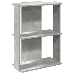 vidaXL Bokhylle 3 etasjer betonggr&aring; 60x30x80 cm konstruert tre
