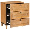 vidaXL Nattbordskap Lys Brun 50 x 33 x 62 cm Massivt akasietre