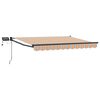 vidaXL Manuell utvidbar markise med LED-lamper 3 x 2,5 m