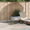 vidaXL Hage salongbord rektangul&aelig;r beige 80x40x37 cm polyrotting