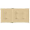 vidaXL Stolputer med lav rygg 6 stk melert beige 100x50x4 cm stoff