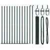 vidaXL Gjerdep&aring;le gr&oslash;nn 25 x 0,8 m (19 x 19 mm maske) St&aring;l og PVC