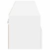 vidaXL Vegghengte TV-benker 2 stk hvit 80x30x30 cm konstruert tre