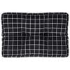 vidaXL Pallepute svart rutem&oslash;nster 60x40x12 cm stoff