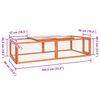 vidaXL Kaninbur 183x90x46,5 cm heltre gran