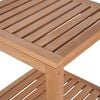 vidaXL Baderomshylle 4 etasjer heltre teak 42x42x165 cm