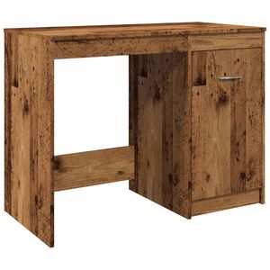 vidaXL Skrivebord gammelt tre 100x50x76 cm konstruert tre