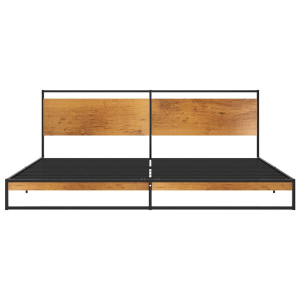 vidaXL Sengeramme metall 200x200 cm