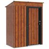 vidaXL Hageskur Brun 137 x 81 x 180 cm Metall