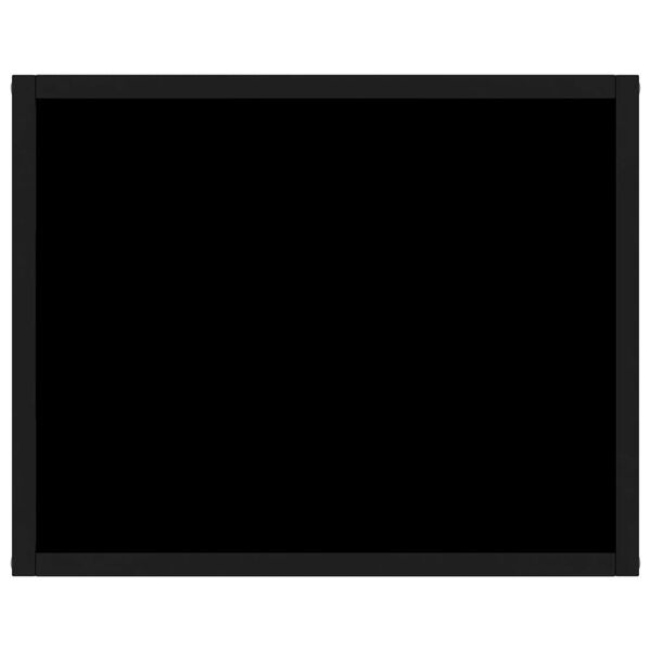 vidaXL Konsollbord svart 50x40x40 cm herdet glass