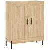 vidaXL Highboard sonoma eik 69,5x34x180 cm konstruert tre