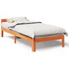 vidaXL Sengeramme uten madrass voksbrun 80x200 cm heltre furu