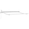 vidaXL Automatisk uttrekkbar markise LED antrasitt og hvit 300x250 cm