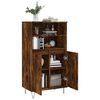 vidaXL Highboard røkt eik 60x36x110 cm konstruert tre