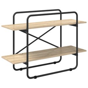 vidaXL Bokhylle 2 niv&aring;er 100 x 35 x 70 cm PB Sonoma eik