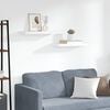 vidaXL Flytende vegghyller 2 stk hvit 60x23,5x3,8 cm MDF