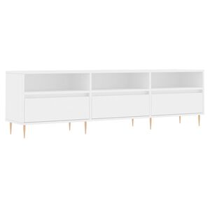 vidaXL TV-benk hvit 150x30x44,5 cm konstruert tre