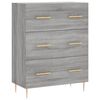 vidaXL Highboard gr&aring; sonoma 69,5x34x180 cm konstruert tre