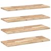vidaXL Flytende hyller 4 stk 80x30x2 cm ubehandlet heltre akasie