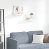 vidaXL Flytende vegghyller 2 stk eik og hvit 50x23x3,8 cm MDF