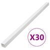 vidaXL Kabelkanaler 33x33 mm 30 m PVC