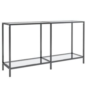 vidaXL Konsollbord gjennomsiktig 140x35x75,5 cm herdet glass