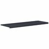 vidaXL Vinduskarmer Anthracitt med trestruktur 140 x 50 x 4,5 cm PVC
