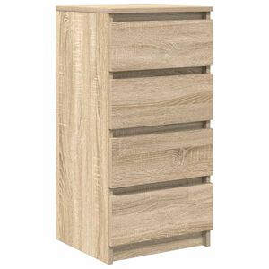 vidaXL Skjenk sonoma eik 37,5x35x76 cm konstruert tre