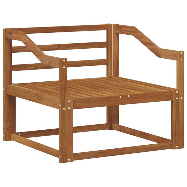 vidaXL Ute Midt Sofa Solid akasietre Naturlig